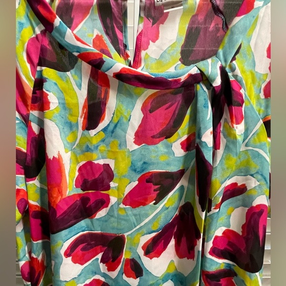 🩷💚Liz Claiborne Colorful Floral Blouse size XL - Picture 5 of 5